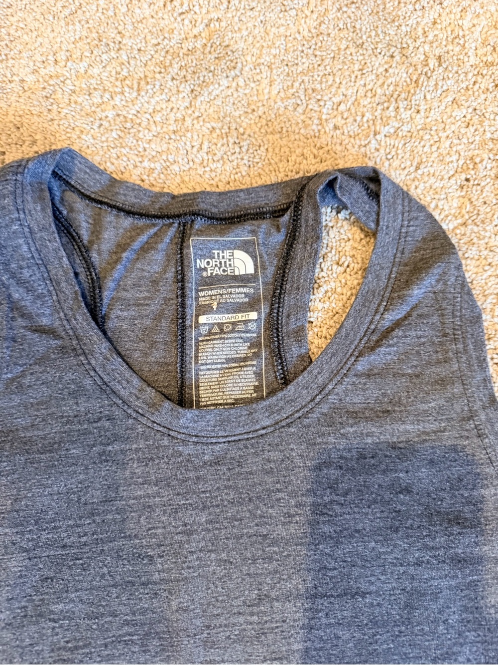 The North Face Heather Charcoal Gray Racerback Tank - Picture 3 of 6